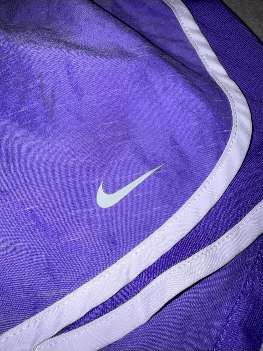 Nike Women's‎ Purple Athletic Shorts with White Trim
